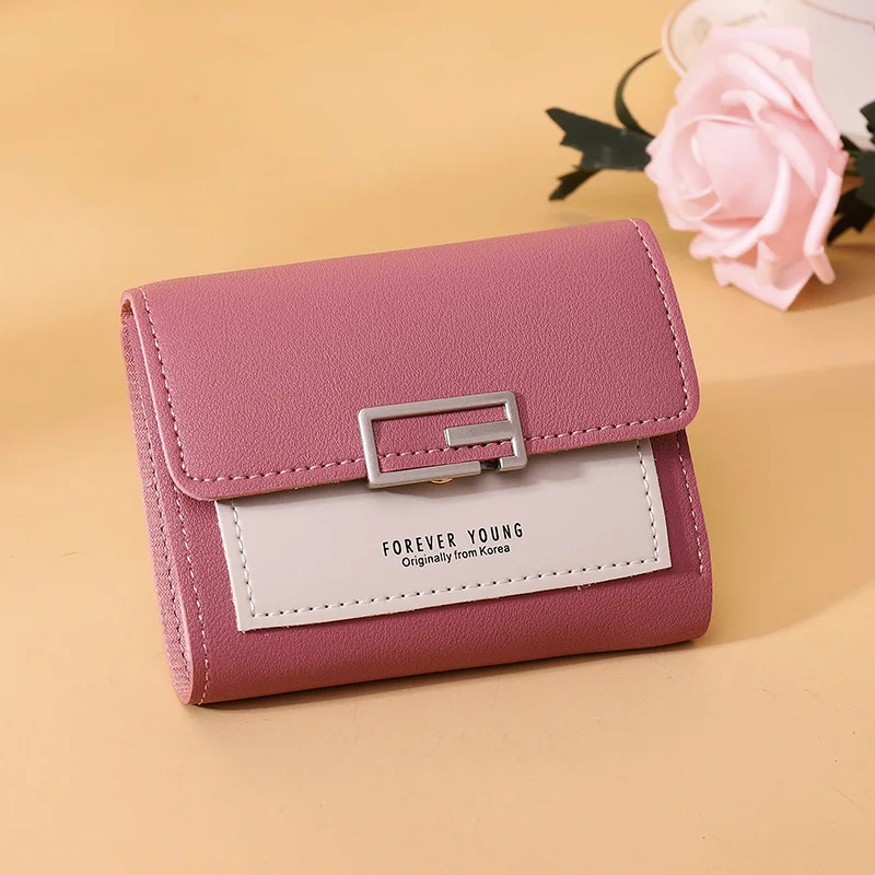 PU Leather Women's Short Wallet Fashion Functional Medium To Soft Coin Purse Money Bags Multi Card Holders