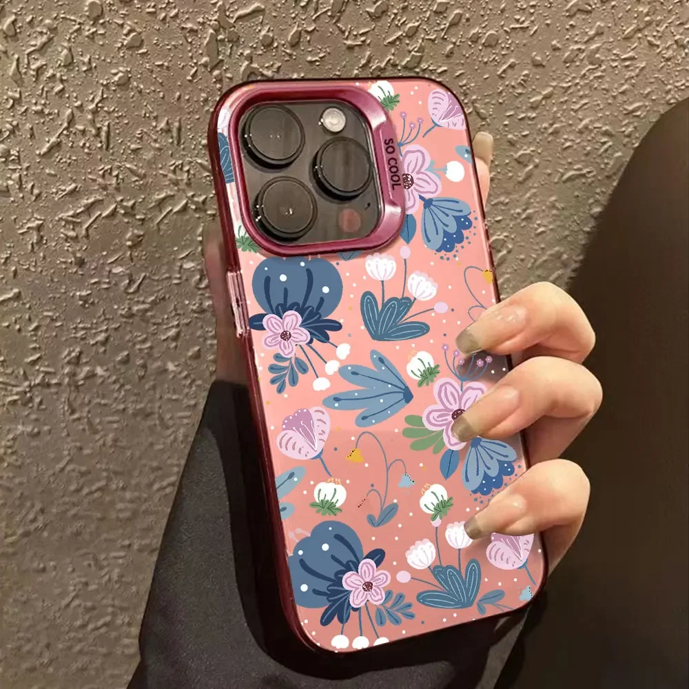 Модная матовая задняя крышка с цветочным принтом для Vivo S18 Pro S17 S16 Чехол T3 T2