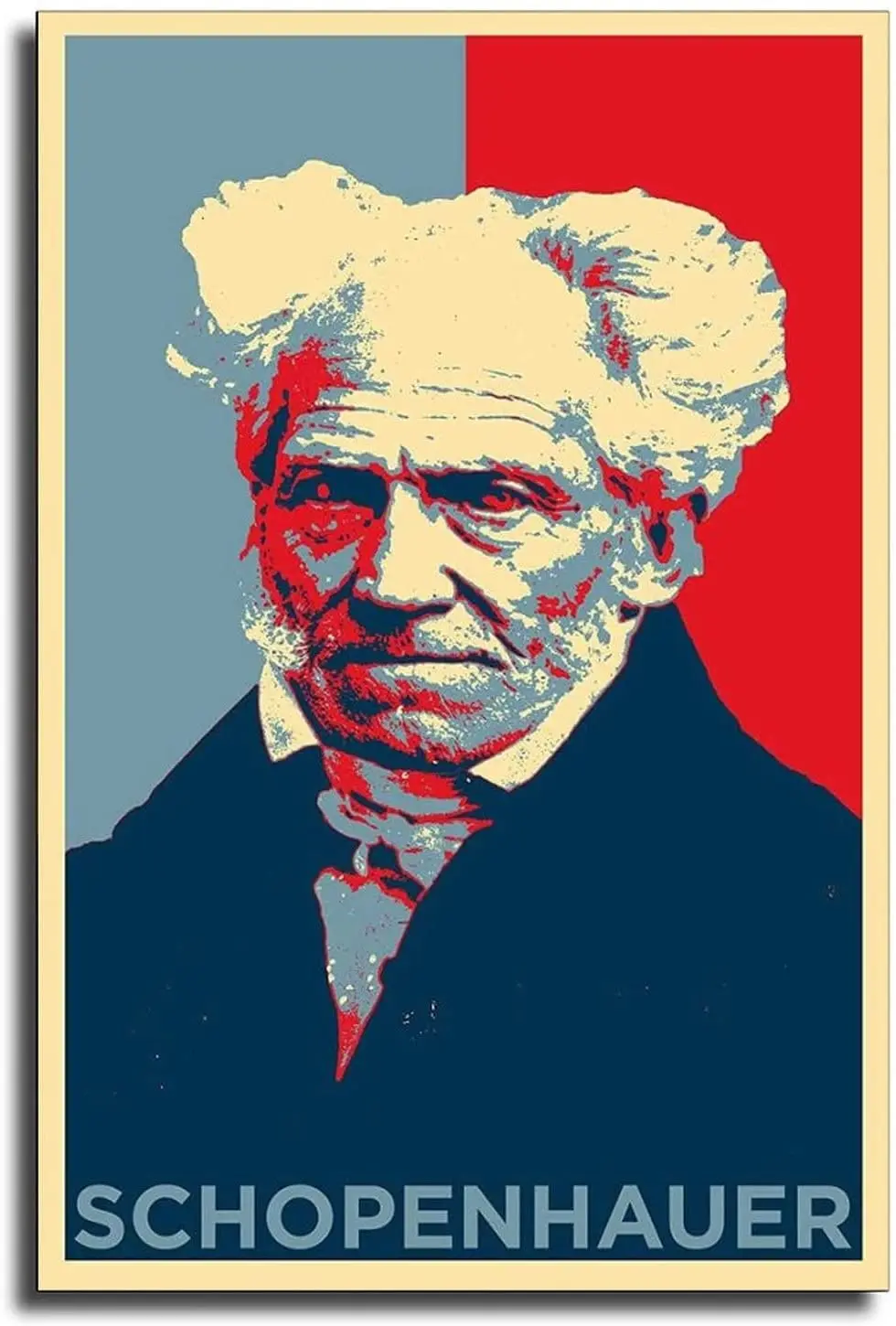 

Артур шопенхауэр был немецким философом 19-века, художественный постер на холсте и настенный металлический знак