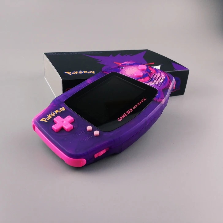GAMEBOY Video Game Console Pokemon Anime Figures Gengar Handheld Game Console GBA Highlight Color Display Brand New Toy Kid Gift enlarge