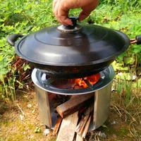 portable outdoor camping supplies picnic firewood stove self driving tour picnic cooking camping burning firewood