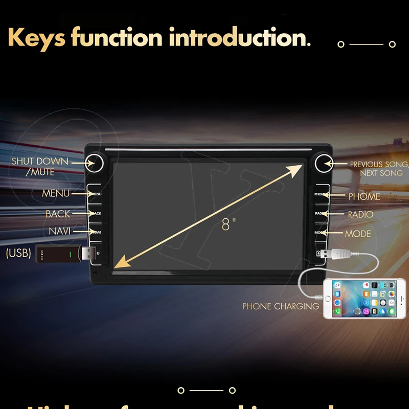 Автомагнитола 2 ГБ + 32 Android 10 1 мультимедийный видеоплеер для Toyota Camry 2012 2013 2014 США