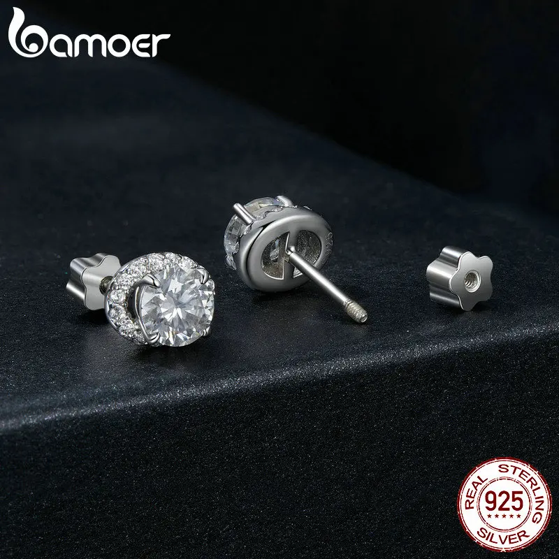 Женские серьги из серебра 925 пробы с бриллиантами