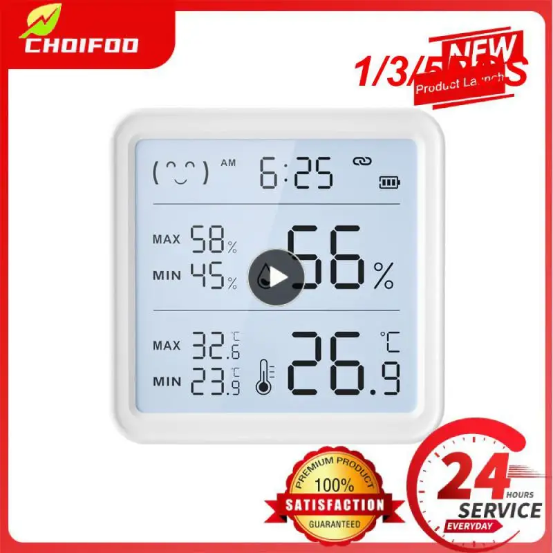 

1/3/5PCS Tuya Temperature Humidity Sensor with Backlight Compatible with APP Remote Control Thermometer Hygrometer