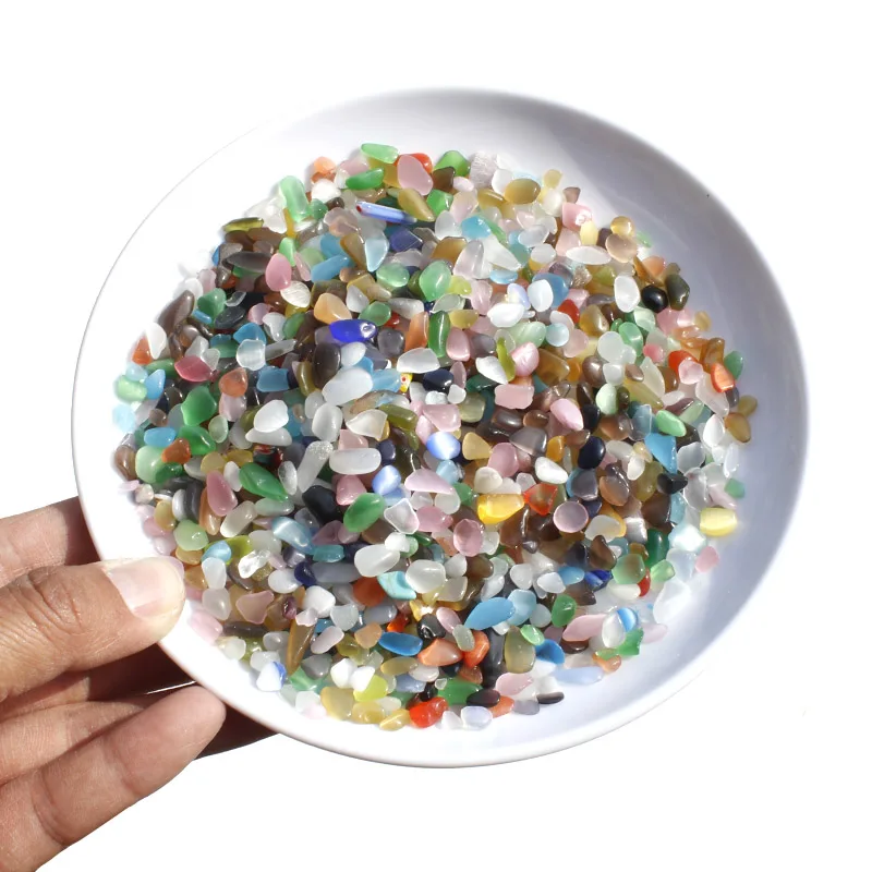 

1 кг небольшого размера, сделанные вручную красочные соусы кошачий глаз для домашнего декора