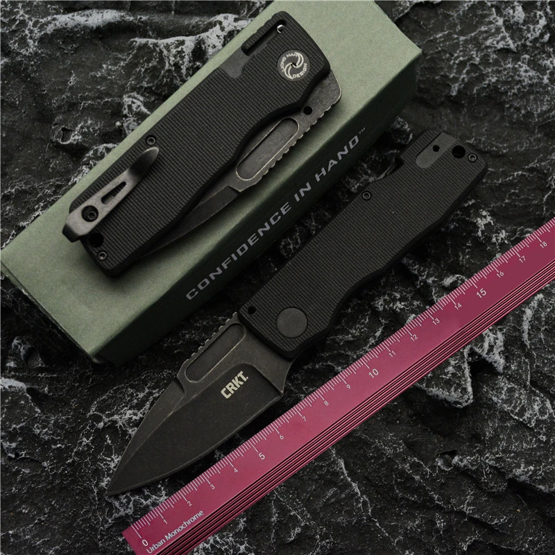 

Crkt6530 Flounder Lockless Folding Knife Outdoor Camping a Folding Knife Screwdriver Keychain Portable Blade Cutter