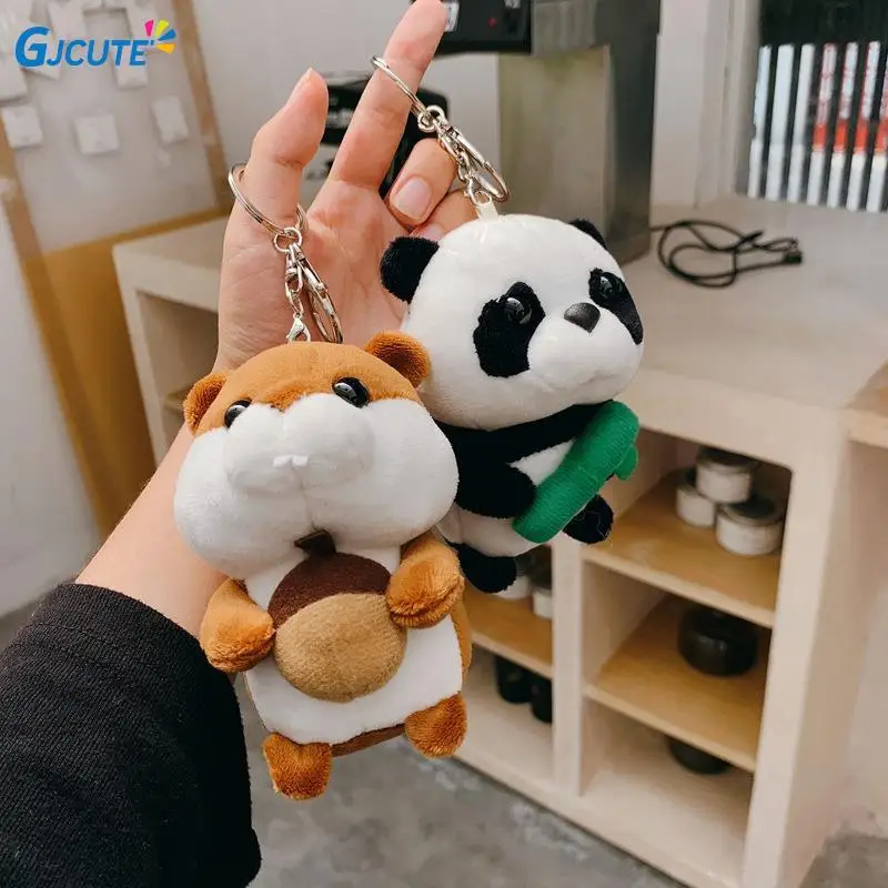 

Cute Panda Keychain Pendant Plush Keychain Doll Bag Pendant Cute Plush Stuffed Toys Backpack Pendant Birthday Gifts For Children