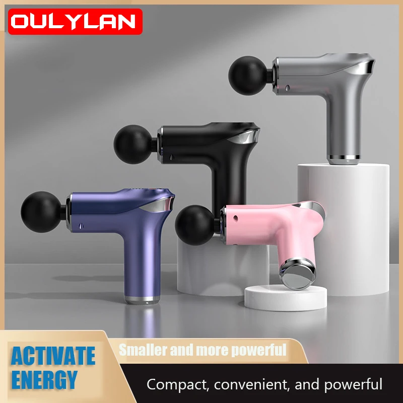 

Portable Massage Gun Electric Percussion Pistol Massager For Body Neck Back Deep Tissue Muscle Relaxation Pain Relief Fitness