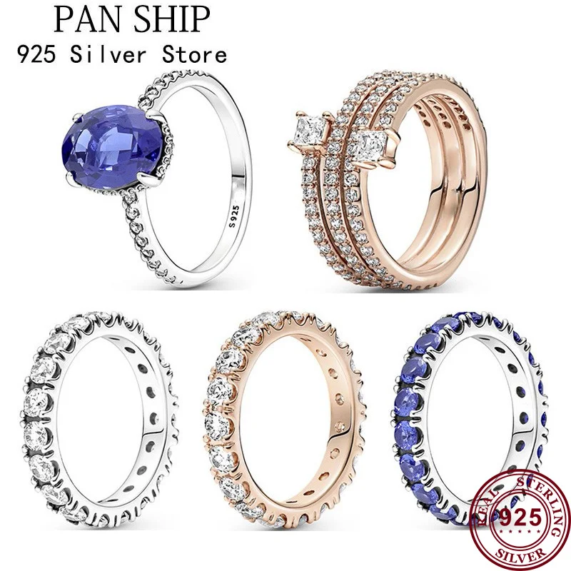 

Женское кольцо из серебра 2021 пробы, с кристаллами