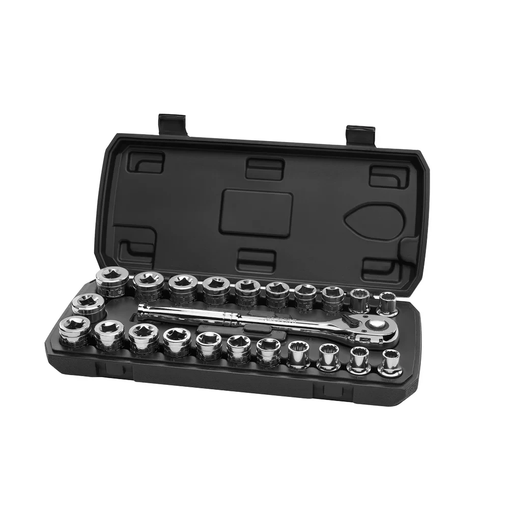 

1/2-Inch Drive Mechanics Set with Socket Wrench Ratchet and Sets, Chrome Finish car accessories car products
