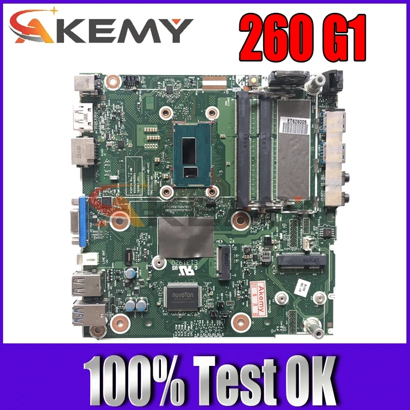 

Оригинальная материнская плата для HP 260 G1 DM 791401-003 793347-001 TPN-I011-DM 6050A2693001-MB-A02 DDR3 SR1E8 3558U 100%, тест, быстрая доставка