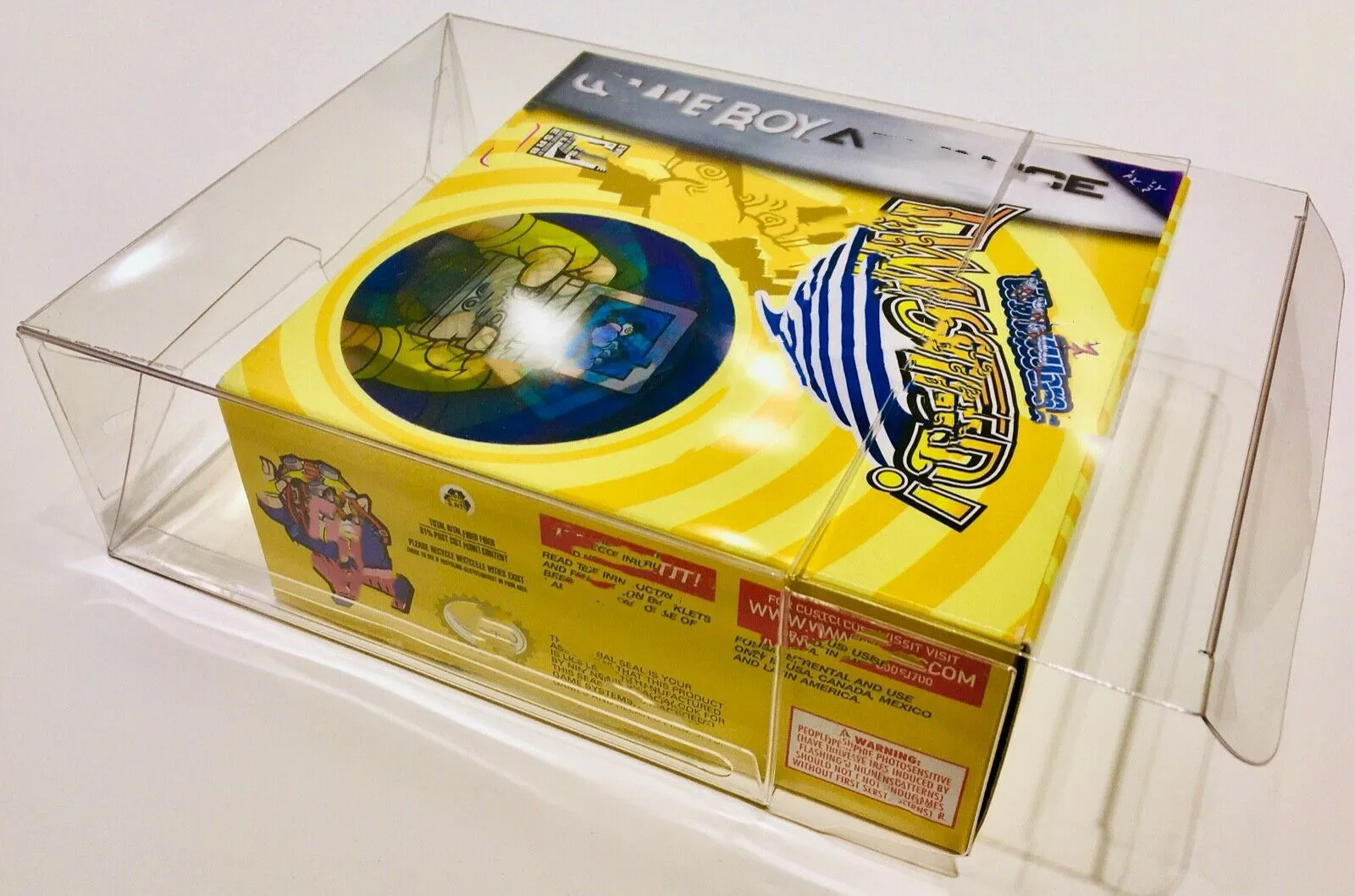 

1 Box Protector For WARIO WARE GAME BOY ADVANCE Clear Display Case Nintendo