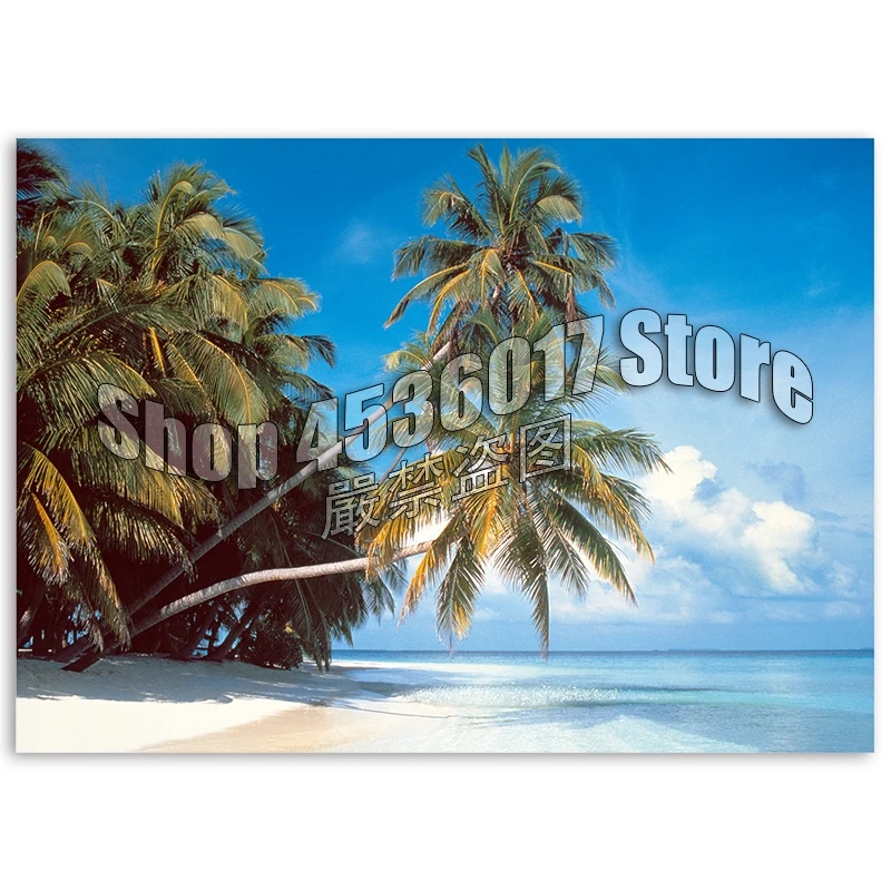 

Алмазная 5D картина «сделай сам», остров малдайв, алмазная вышивка, полная стразы, Пляжная фотография, Алмазная мозаика, вышивка крестиком, р...