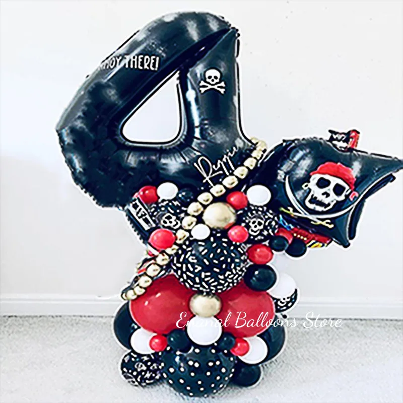 40 шт./компл. воздушные шары из фольги в виде пиратского корабля | Дом и сад