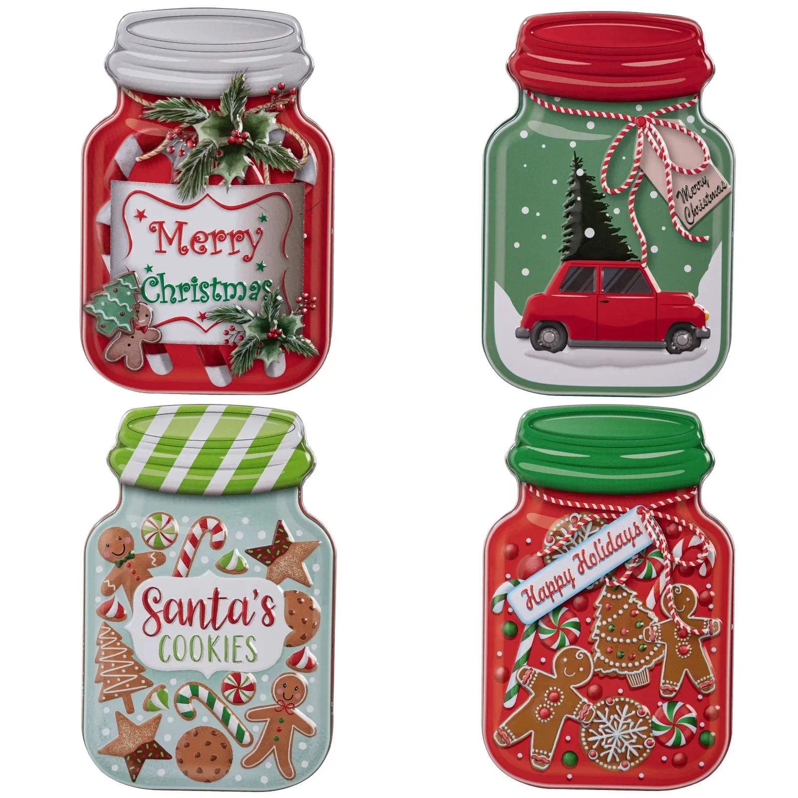 

Банка для хранения сладостей с пряничным узором