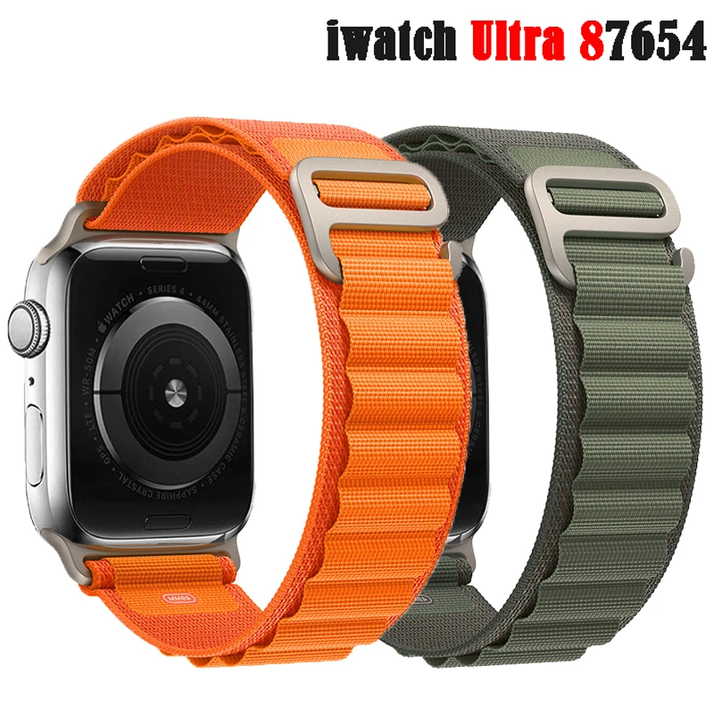 

Alpine loop for Apple watch Ultra 49mm strap 45mm 41mm 42mm 38mm sport woven bracelet iWatch series SE 8 7 6 5 3 44mm 40mm band