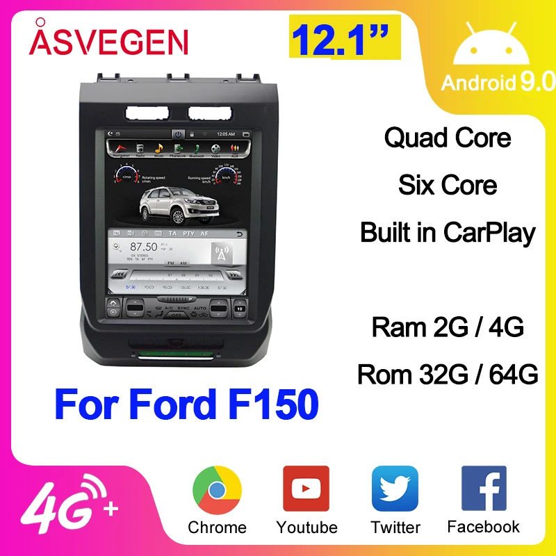 

Player Multimedia Tesla Style Car DVD For Ford F150 2014-2016 Auto Radio Tape Recorder Head Unit GPS Navigation Player