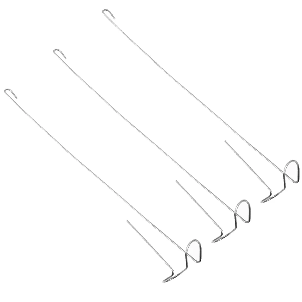 

3pcs Hanging Air Holders Air Hangers Stainless Steel Tillandsia Hanging Hooks
