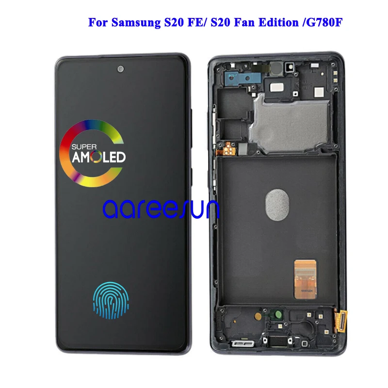 ЖК-экран OLED для Samsung S20 FE, ЖК-дисплей для Samsung S20 Fan Edition G870, ЖК-экран с сенсорным дигитайзером в сборе