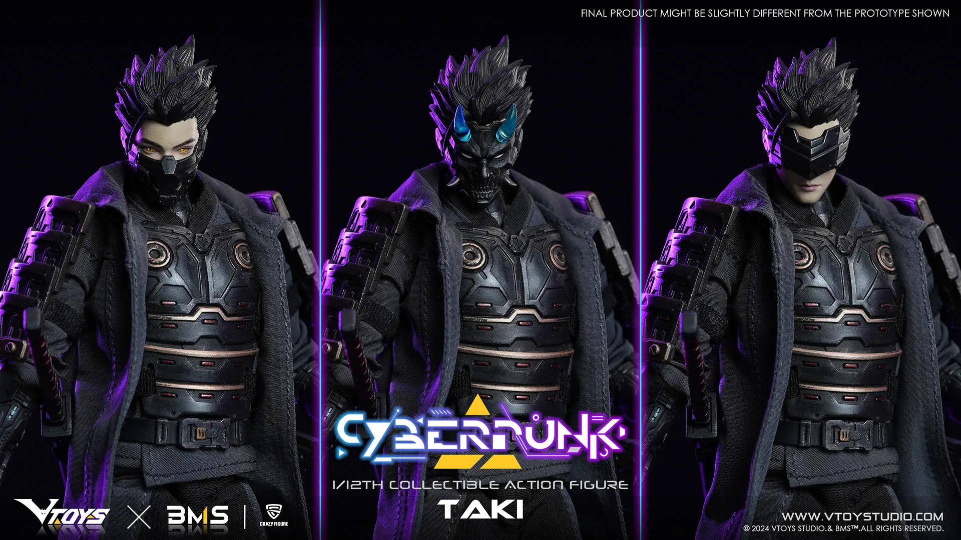 Фото В наличии: Коллекционная подвижная фигурка Vtoys VSD010 Cyberpunk TAKI Knight, масштаб 1:12 №4