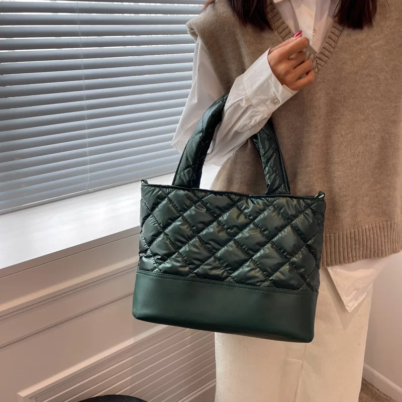 

Winter Lingge Cotton Bag 2023 New Crossbody Bag Versatile Large Capacity Luggage Bag Soft Face Men Work Crossbody Bag Hand Bags