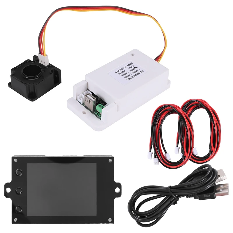 

Беспроводной вольтметр-Амперметр Hall, 500 В постоянного тока, цветной экран 2,4 дюйма, детектор мощности, тестер