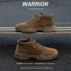 Warrior Tooling Style Men Shoes 2023 Summer Classic Brown Medium-high Fashion Casual Sneakers Vacation ClimBing Boots 4