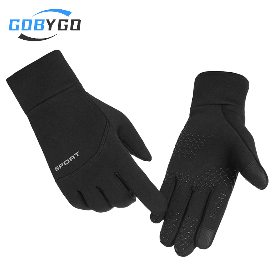 Осенне-зимние ветрозащитные водонепроницаемые Нескользящие перчатки GOBYGO для