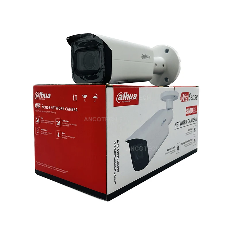 

Dahua 8MP Vari-focal Bullet Network Camera IPC-HFW2831T-ZS-S2 60M IR Motion Detection IP67 IP Camera