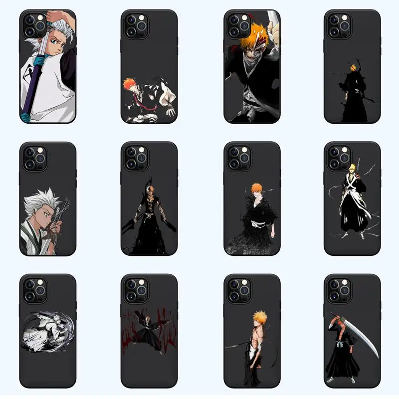 

Anime Bleach Phone Case For iPhone 13 12 11 mini pro XS MAX 8 7 6 6S Plus X SE 2020 XR