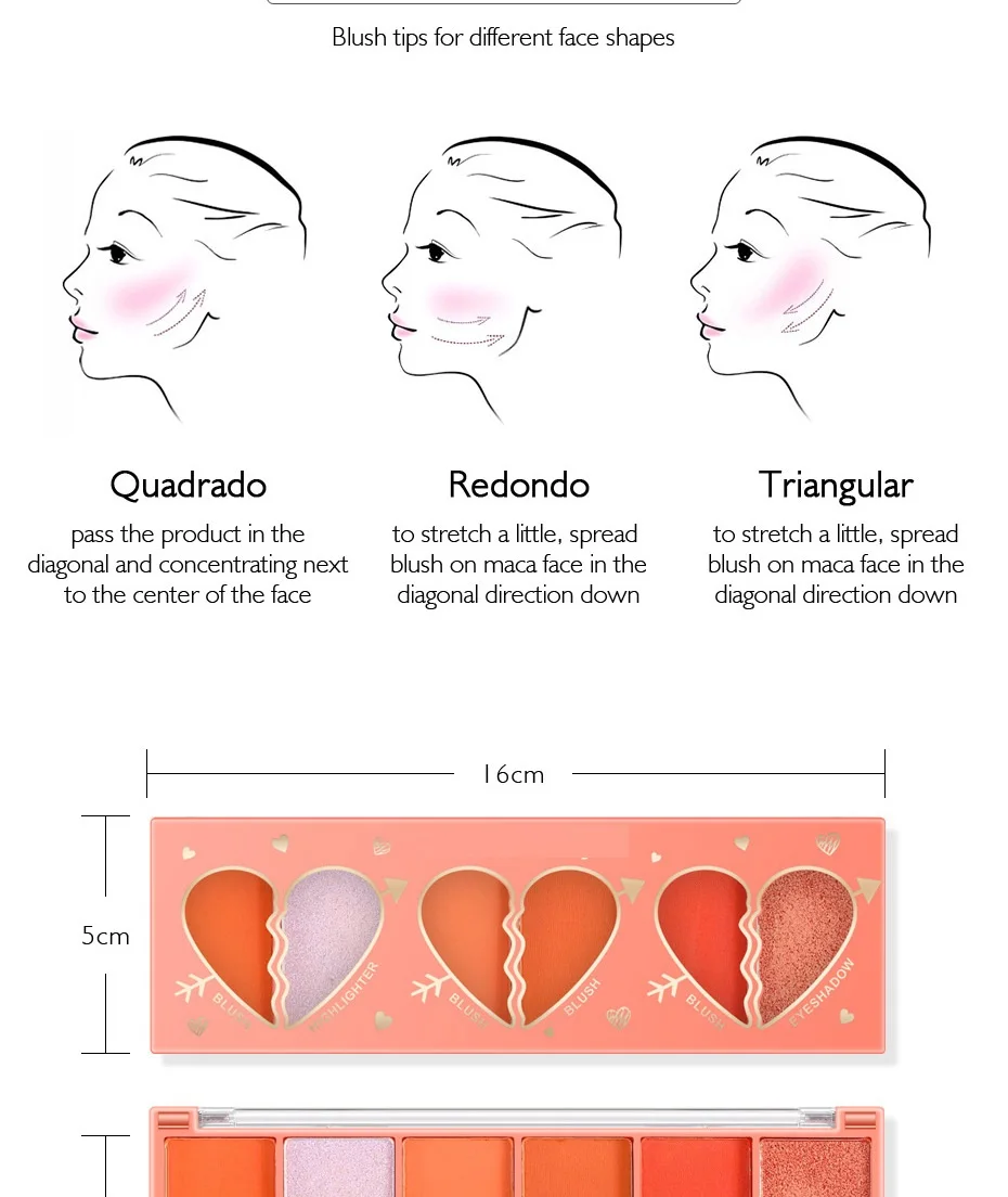 Палитра теней для век пластина эмоциональных румян демонстрирующая Белый