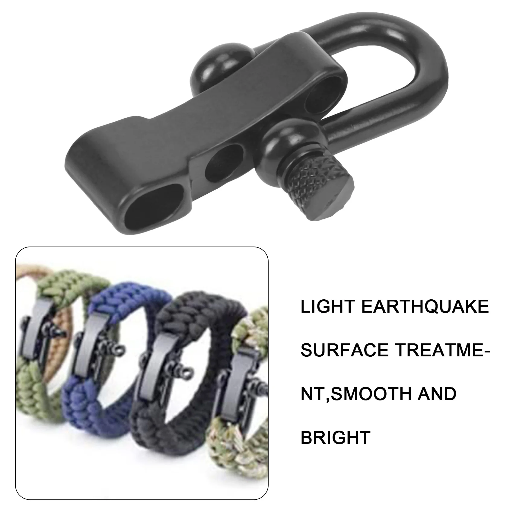 10x U-образная Регулируемая Скоба из цинкового сплава для Паракорда браслета