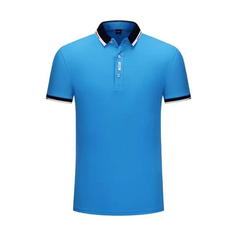 Men's New Lapel POLO Shirt Couple Short-Sleeved T-shirt Color Matching Matching Shirt Business Casual Fashion Breathable Top S-4