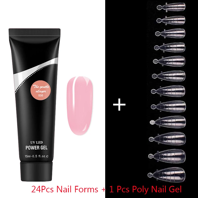 Набор гель для наращивания ногтей французская двойная форма быстрого Типсы