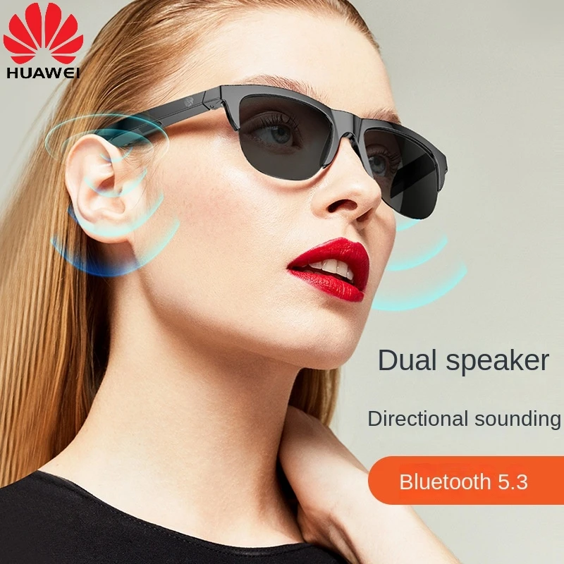 

Huawei Smart Glasses Wireless Bluetooth 5.3 Touch Control Audio Sunglasses Hands-Free Call Music Sports Noise Cancelling Headset