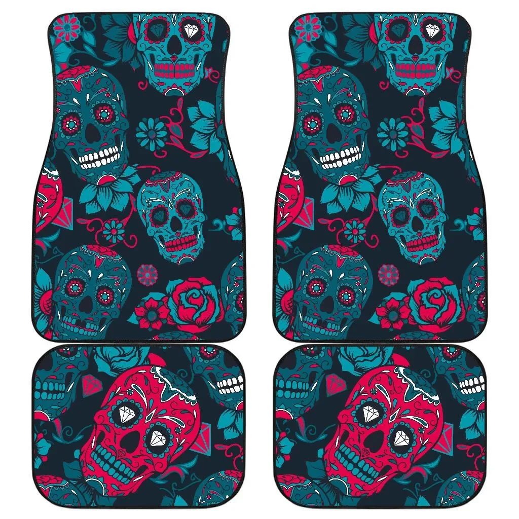 Автомобильные коврики Sugar Skull удивительные идеи для подарков T300720 универсальные