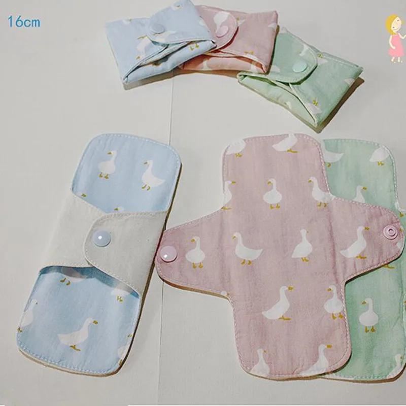 

2pcs/lot Washable Menstrual Pads Reusable Sanitary Pads Napkin Breathable Panty Liners Women Cotton Pads Cloth Feminine Hygiene