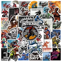 50pcs sheets of dirt bike extreme motorcycle graffiti stickers water cup luggage diy waterproof laptop scooter bicycle motorcycl