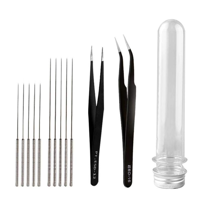 

Stainless Steel 0.4 0.35mm Drill Bits Tweezer for 3D Printer Nozzle Cleaning Kit
