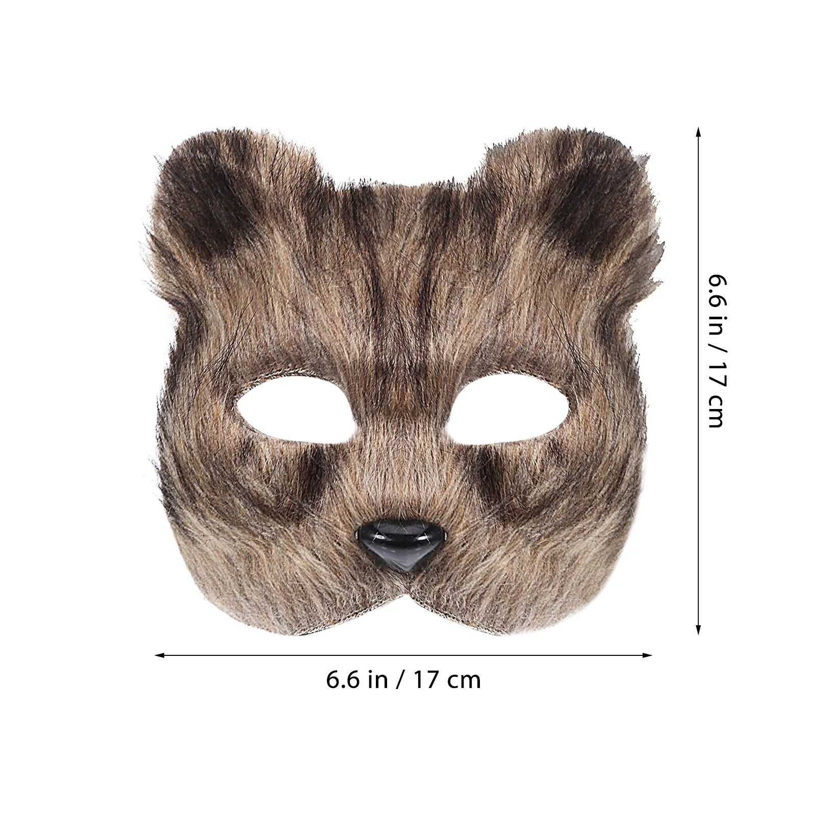 2 шт. Маска животного Косплей Маски для вечеринок Хэллоуин Пушистый костюм
