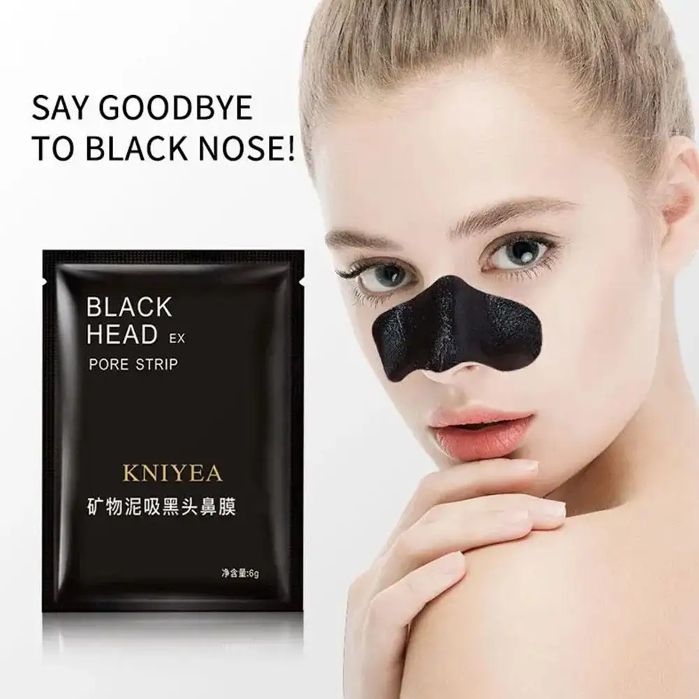 

Nose Blackhead Remover Mineral Mud Mask Deep Pore Cleaner Strips Remover Cleaning Purifying Peel Acne Mask Black Head TSLM1