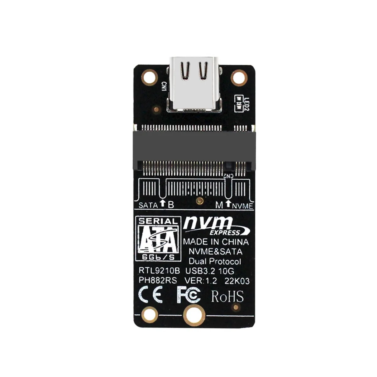 Переходник M.2 на USB 3 1 Тип C PCIE NVME SSD SATA подставка 10 Гбит/с дуальный протокол