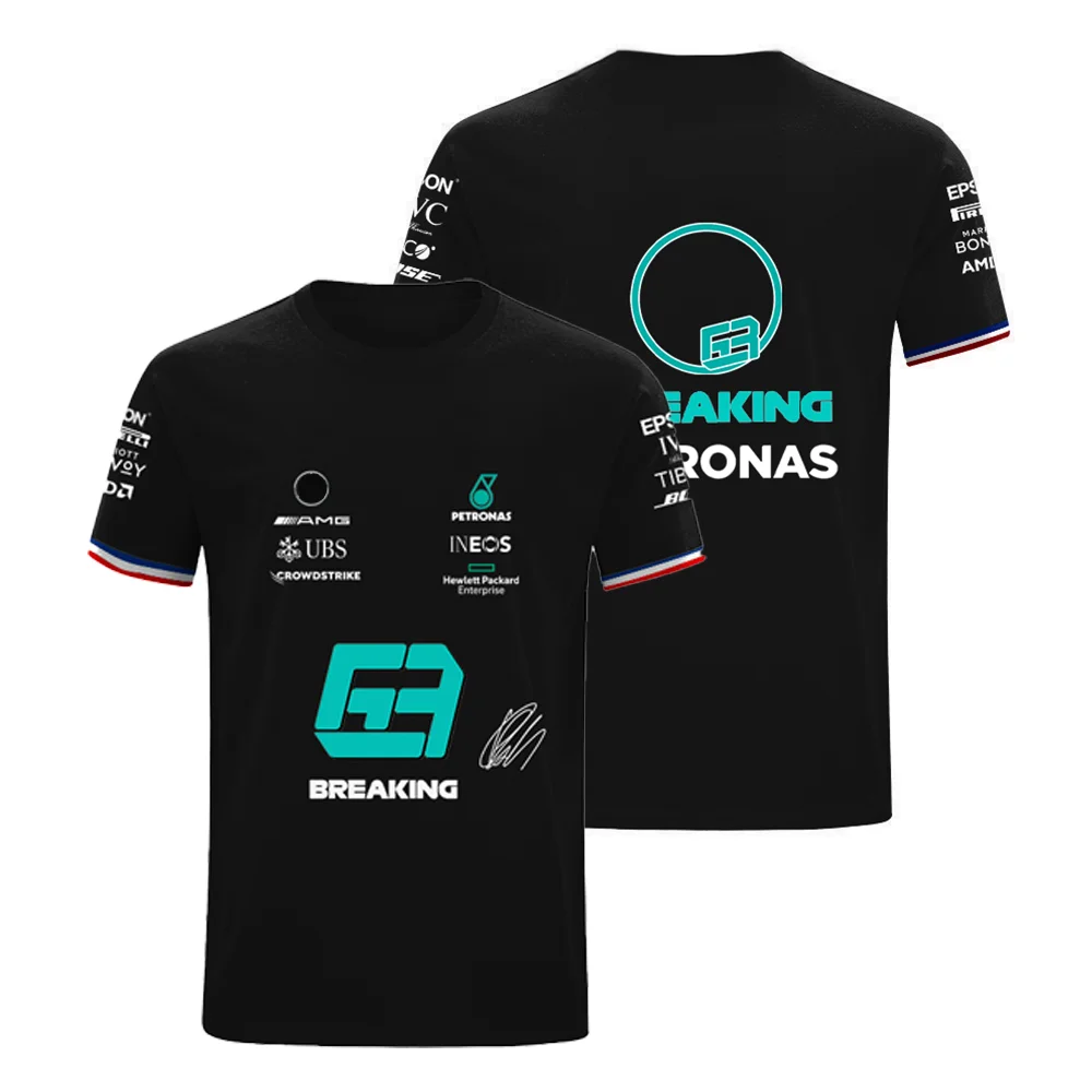 

Summer 2022 New T Shirt Hot Sale AMG Petronas Edition F1 Formula One 44 Lewis Hamilton 63 George Russell Fan Breathable Jersey