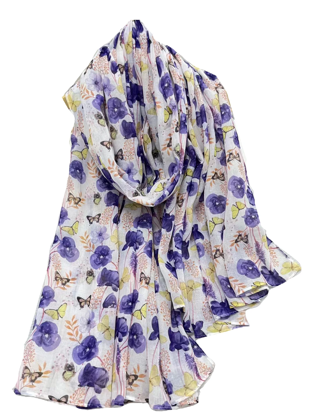 2023 новый модный красивый шарф с принтом мака шали Длинная пляжная головка