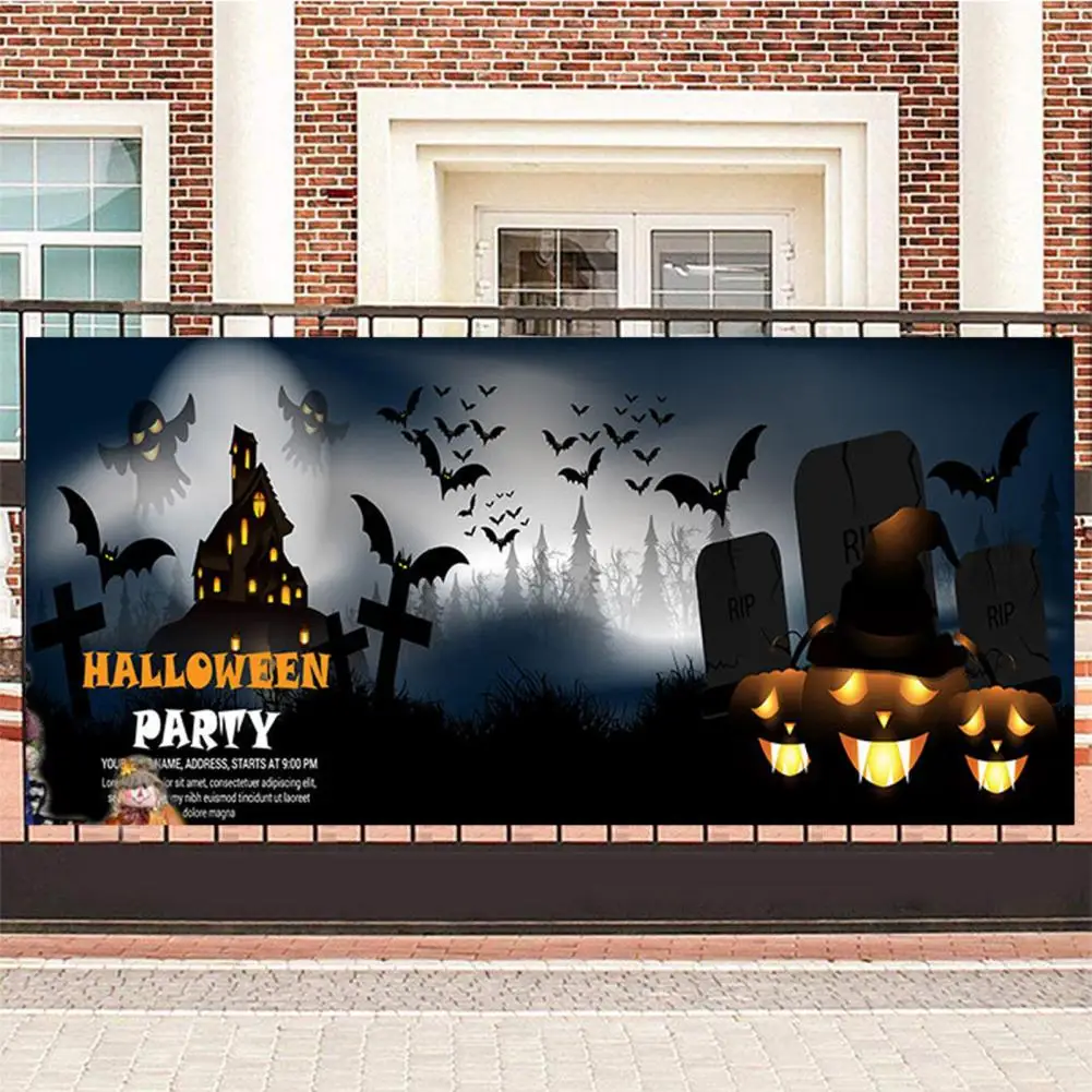 

Halloween Backdrop Spooky Halloween Garage Door Decorations Fine Workmanship for Indoor Outdoor Parties Cauldron Backdrop More