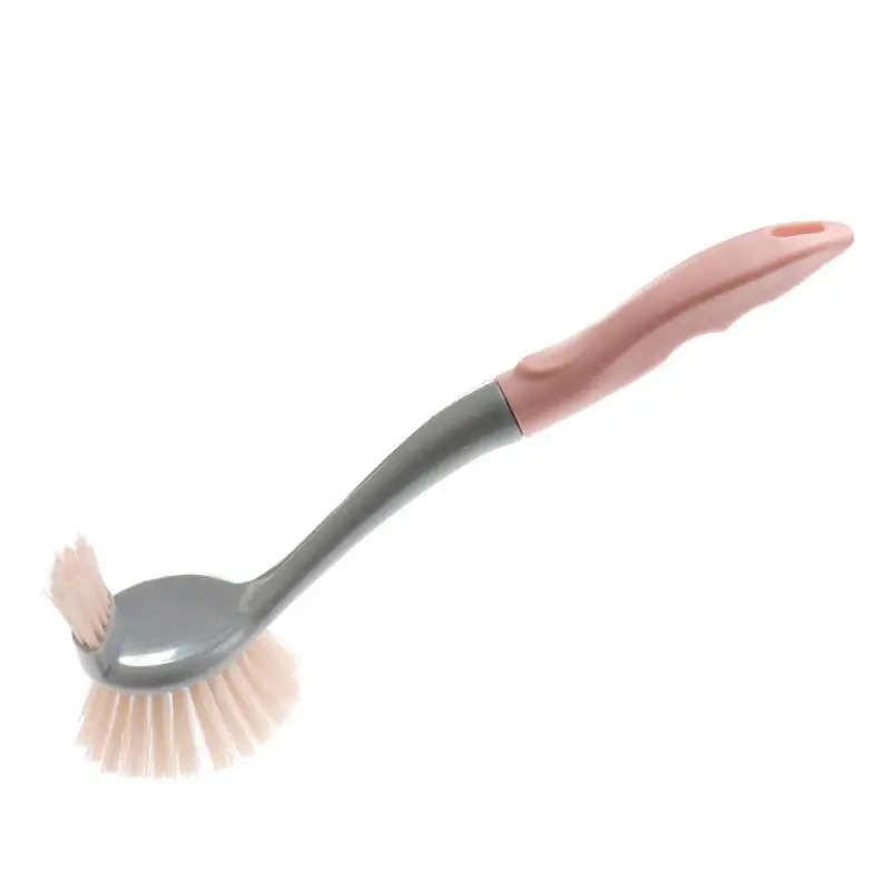 

Brush Pot Artifact Plastic Good Toughness Hanging Storage Saving Space Long Handle Double-headed Cleaning Accessories Household