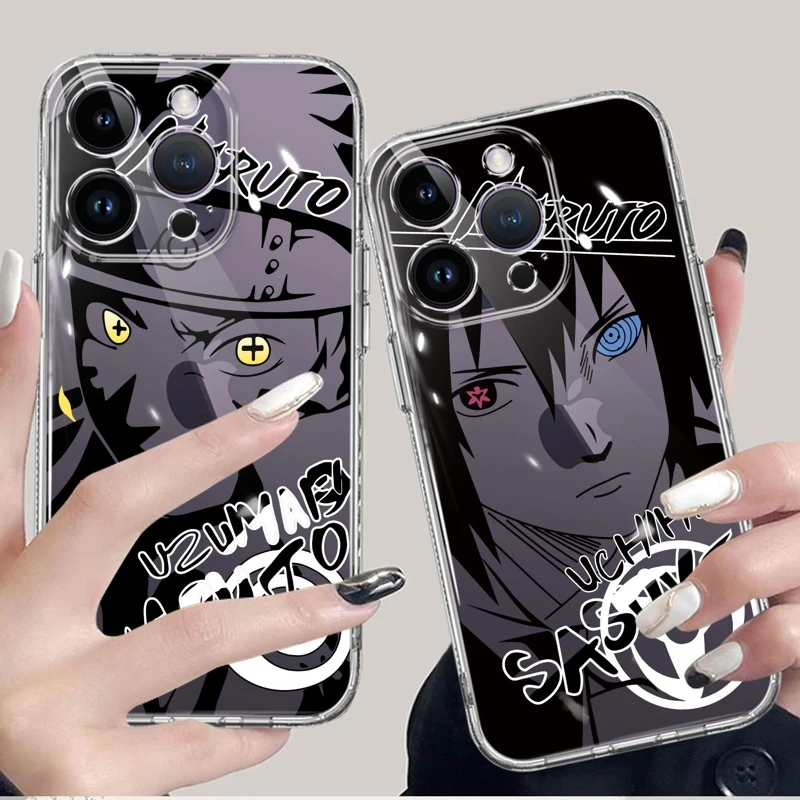 

Matte For Apple iPhone 12 11 13 XR 14 Pro Max XS Mini X 12mini 13mini Naruto Uchiha Sasuke Namikaze Coque Case