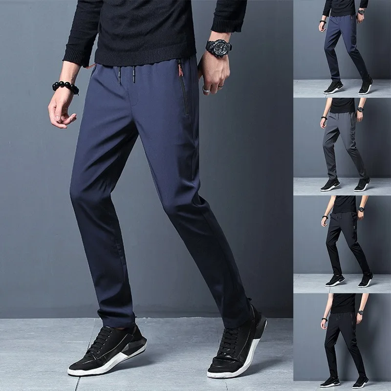 

Quick Pants Breathable Plus Men Pants Trouser Fitness Men Slim Sweatpants Joggers Casual Outdoor Size Dry Elasticity 2022