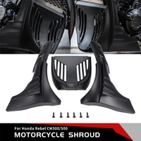 front lower fairing cover belly pan panel engine guard for honda rebel cmx 250 300 500 2017 2022
