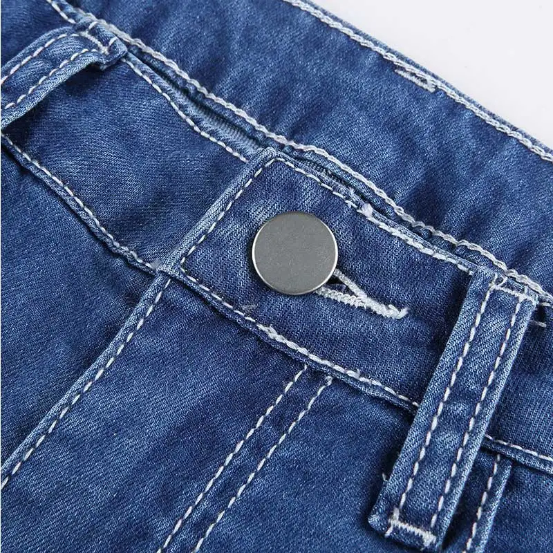 2022 Spring Skater Style Indie Boyfriend Baggy Pants Y2k Streetwear Teen Fashion 90s Jeans Pockets Wide Legs High Waist Trousers